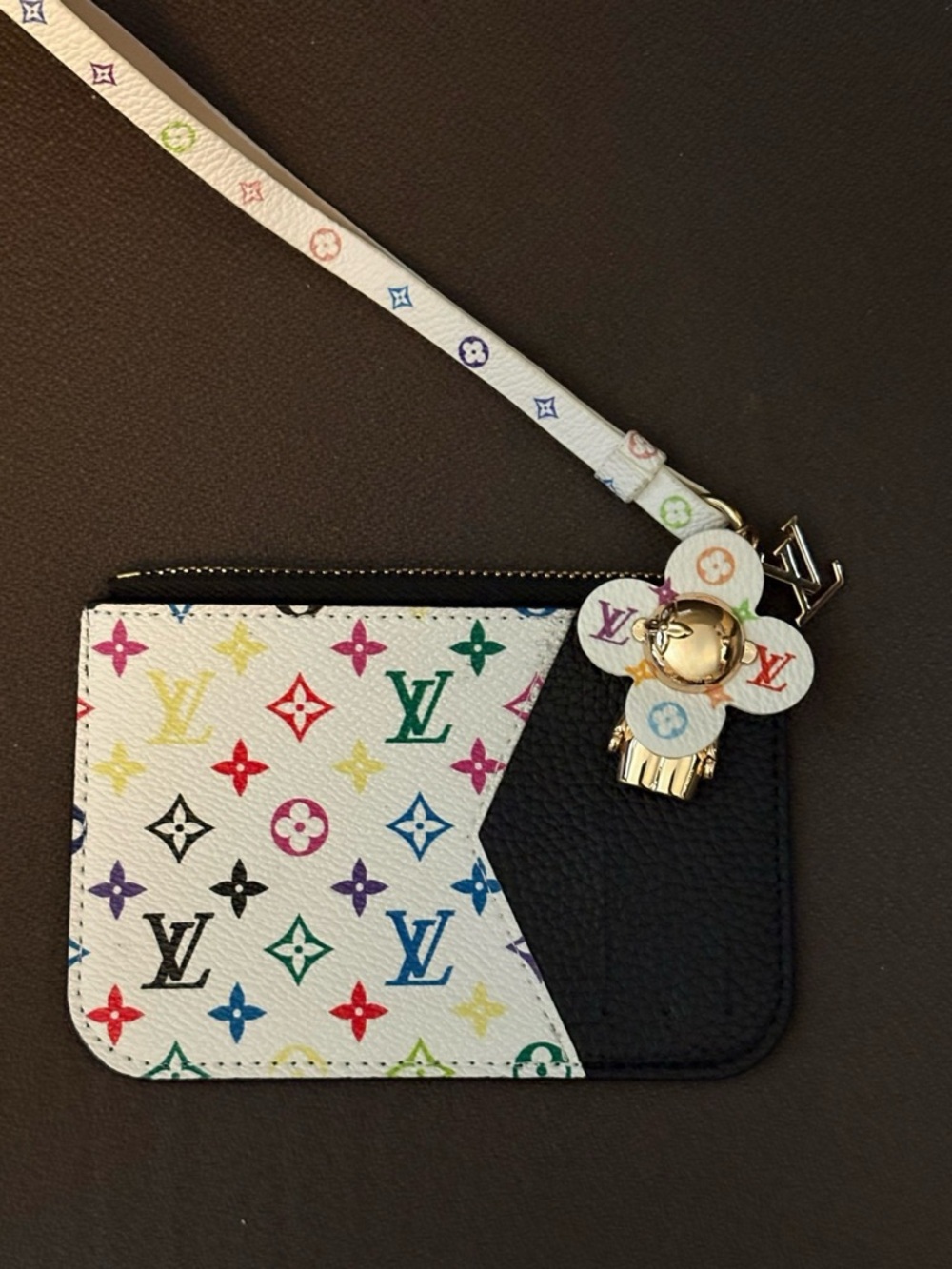 Vivienne Doll Multicolor Card Holder Wristlet